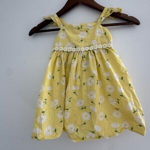 Yellow Daisy-Print Girls' Sundress | toddler Easter dress | toddler spring dress